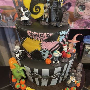 Jeseca Creations - Nightmare before Christmas Halloween birthday theme cake. - Desserts Near Me - Chino Hills, California Jeseca Creations - Nightmare before Christmas Halloween birthday theme cake. - Desserts Near Me - Chino Hills, California