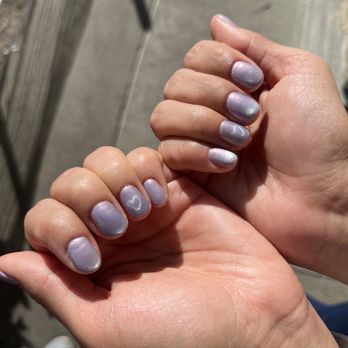 Jas Nail Spa - Crystal gel cat eye mani! - Nail Salons Near Me - Union City, California Jas Nail Spa - Crystal gel cat eye mani! - Nail Salons Near Me - Union City, California