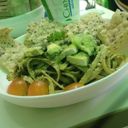 Tofu Cheese Pesto Pasta