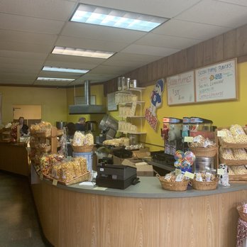 Pop-Kies - a bakery counter with lots of food - Popcorn Shops Near Me - Traverse City, Michigan