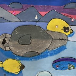 Aspire Art Studios - Seals chilling on the ice by Seraphina (8)