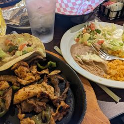 Margarita - Chicken and steak fajitas on lunch special