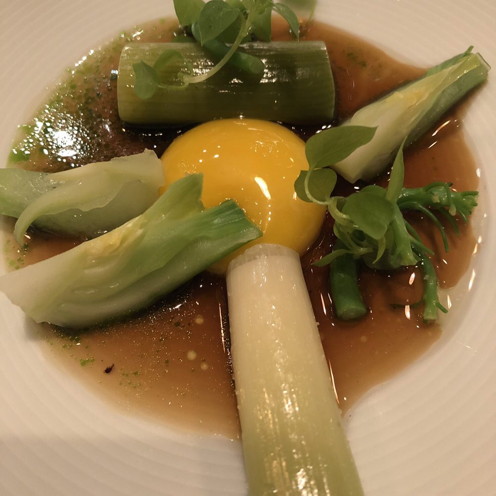Atera - Baby leek, boo choy, yolk - New American Near Me - New York, New York Atera - Baby leek, boo choy, yolk - New American Near Me - New York, New York