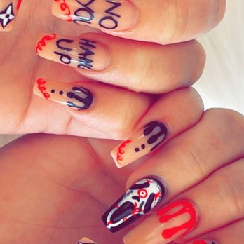 Bella Le Nails - Halloween all hand painted by (Ana) - Nail Salons Near Me - Vero Beach, Florida