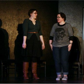 Off the Cuff Comedy Improvisation - two women on stage - Performing Arts Near Me - Cedar City, Utah Off the Cuff Comedy Improvisation - two women on stage - Performing Arts Near Me - Cedar City, Utah