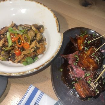 Proof Kitchen and Bar - Brussel sprouts and pork belly - Diners Near Me - Manassas, Virginia