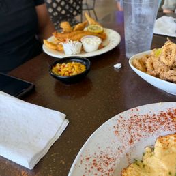 fried catfish, calamari