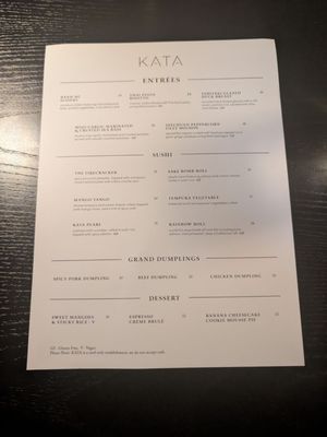 Menu photo 6 Kata Washington, DC, DC