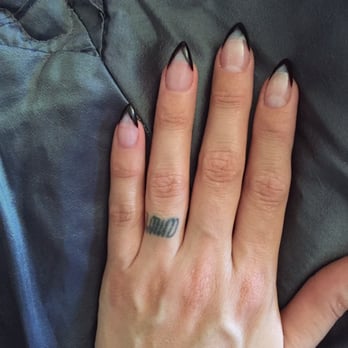 Trendy Nails - French V-tips in dark cherry red. - Nail Salons Near Me - Norwalk, California Trendy Nails - French V-tips in dark cherry red. - Nail Salons Near Me - Norwalk, California