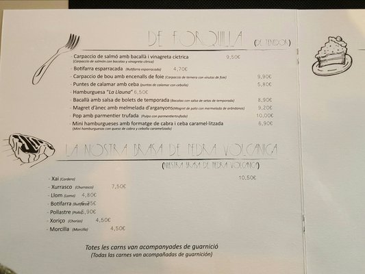 Menu photo 1 La Llauna Molins de Rei, B