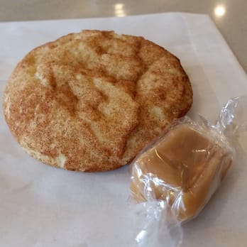 Shirley's Bakery & Cafe - Snickerdoodle Cookie and home made vanilla caramel. - Cafes Near Me - Provo, Utah Shirley's Bakery & Cafe - Snickerdoodle Cookie and home made vanilla caramel. - Cafes Near Me - Provo, Utah