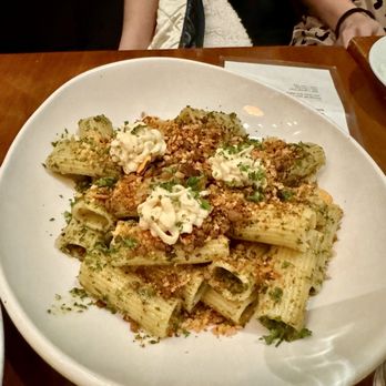 Seabirds Kitchen - PESTO RIGATONI - Vegan Near Me - Costa Mesa, California Seabirds Kitchen - PESTO RIGATONI - Vegan Near Me - Costa Mesa, California
