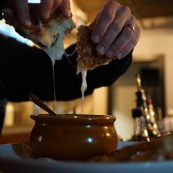 Salt & Vinegar at Public House - Tomato Bisque & Grilled Cheese