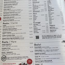 L'Osteria - English Menu