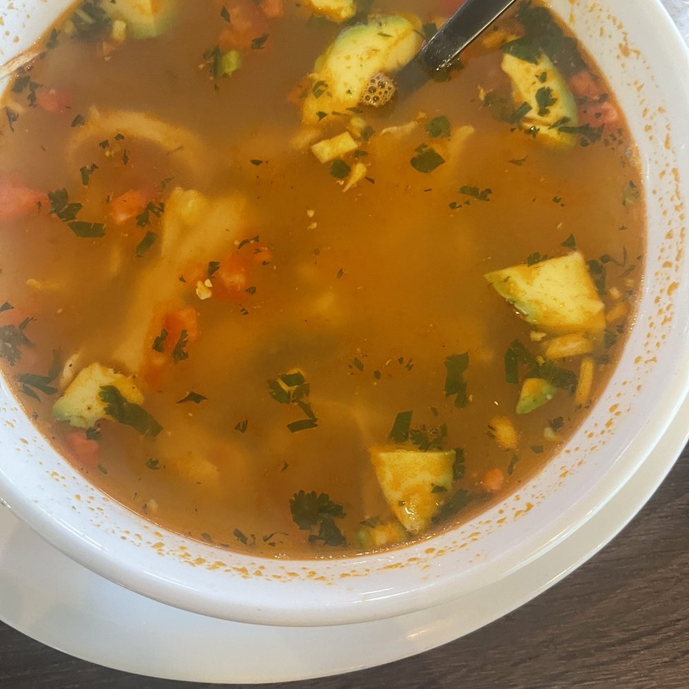 Que Bueno Bar & Grill - CHICKEN SOUP(large) $10.50 - Mexican Near Me - Irmo, South Carolina Que Bueno Bar & Grill - CHICKEN SOUP(large) $10.50 - Mexican Near Me - Irmo, South Carolina