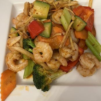 Potstickers - Spicy shrimp stir fry in peanut oil (off menu item) - Chinese Near Me - New Palestine, Indiana Potstickers - Spicy shrimp stir fry in peanut oil (off menu item) - Chinese Near Me - New Palestine, Indiana