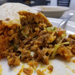 Don Miguel Tienda Mexicana & Carniceria - Burrito with adobada... one of the most delicious burritos I've ever had.
