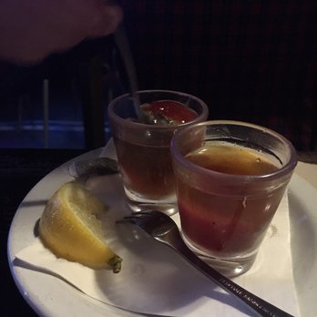 Bayou on Bay - Oyster shooters with pepper vodka - Cajun/Creole Near Me - Bellingham, Washington