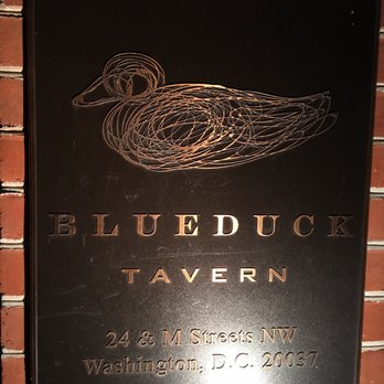Blue Duck Tavern - Blueduck Tavern sign - New American Near Me - Washington, DC, District of Columbia