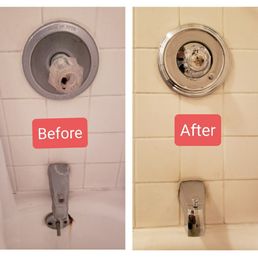 Shower valve and spout replacement Shower valve and spout replacement