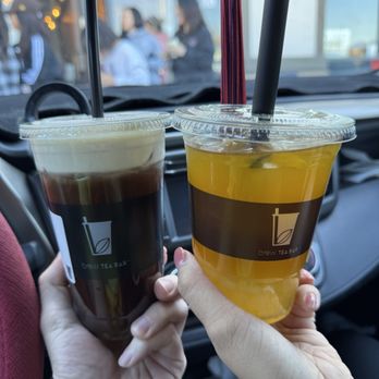 Brew Tea Bar - Caramel cold brew cream foam & mango green tea - Tea Rooms Near Me - Las Vegas, Nevada Brew Tea Bar - Caramel cold brew cream foam & mango green tea - Tea Rooms Near Me - Las Vegas, Nevada