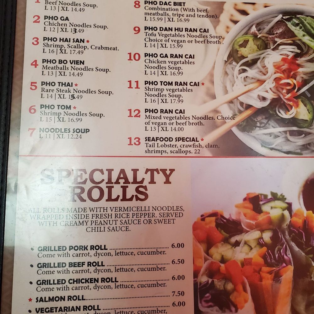 PHO KING - Menu - Vietnamese Near Me - Clarksville, Tennessee