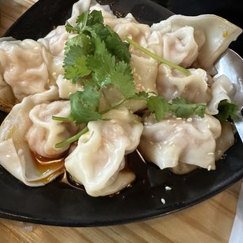 Mama Lu's Dumpling House - 11. Spicy Wonton with pork & shrimp - Dim Sum Near Me - Tustin, California