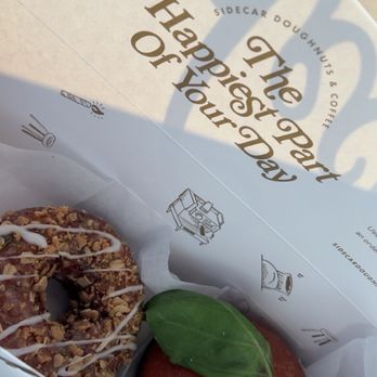 Sidecar Doughnuts & Coffee - Choco trailblazer (seasonal), and Basil egg Benedict - Donuts Near Me - Costa Mesa, California Sidecar Doughnuts & Coffee - Choco trailblazer (seasonal), and Basil egg Benedict - Donuts Near Me - Costa Mesa, California