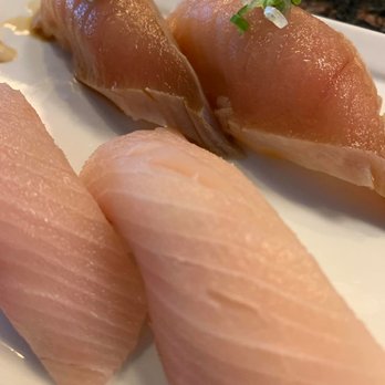 Sushi World - Hamachi (Yellow Tail) and Albacore.  ON POINT!!! - Sushi Bars Near Me - Cypress, California
