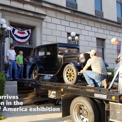 Allegany Museum - On of the historic vehicles in the Crossroads of America exhibit