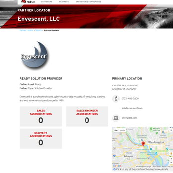 Envescent - Envecent is now a Red Hat partner, providing Linux and other solutions. - IT Services & Computer Repair Near Me - Arlington, Virginia Envescent - Envecent is now a Red Hat partner, providing Linux and other solutions. - IT Services & Computer Repair Near Me - Arlington, Virginia