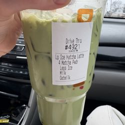 Dunkin' - I don't ever receive a drink that doesn't look like it's sipped on.