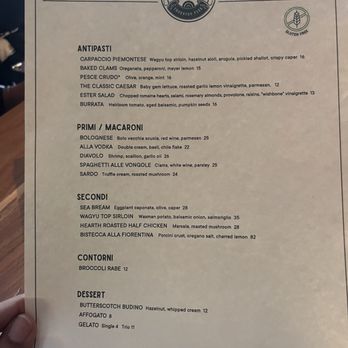Osteria Ester - Gluten free menu - Italian Near Me - Orlando, Florida