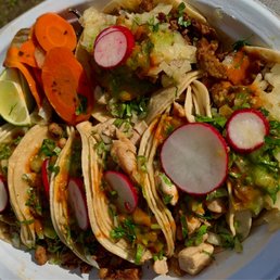 We ordered 8 tacos - 2 ea, steak, marinated pork, chicken and Al Paster. They were the best tacos I've ever had! We ordered 8 tacos - 2 ea, steak, marinated pork, chicken and Al Paster. They were the best tacos I've ever had!