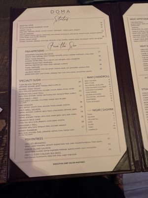 Menu photo 1 Doma Land + Sea Cedarhurst, NY Menu photo 1 Doma Land + Sea Cedarhurst, NY