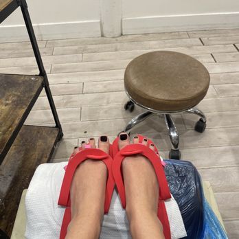 New Age Nail Studio - my pedicure: color= Lincoln Park After Dark - Waxing Near Me - Chicago, Illinois