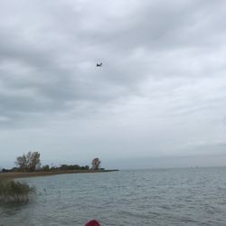 Harsens Island Ferry - Wow the plane flew soo low!