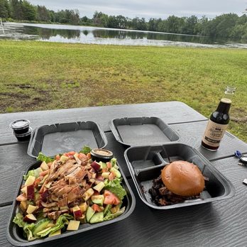 Zack’s Texas Style BBQ - Chicken & Smoked Gouda Salad and Beef Brisket Sandwich - Barbeque Near Me - Deerfield, Massachusetts Zack’s Texas Style BBQ - Chicken & Smoked Gouda Salad and Beef Brisket Sandwich - Barbeque Near Me - Deerfield, Massachusetts