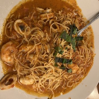 Monica's - Angel Hair with Seafood - Italian Near Me - Coralville, Iowa Monica's - Angel Hair with Seafood - Italian Near Me - Coralville, Iowa