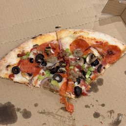 Hurricane pizza (missing pineapple/jalapenos/bbq sauce (we requested no bbq sauce). This was $20...