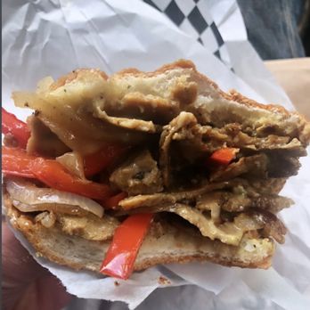 DC Vegetarian - Steak and Cheese Sandwich - American Near Me - Portland, Oregon DC Vegetarian - Steak and Cheese Sandwich - American Near Me - Portland, Oregon
