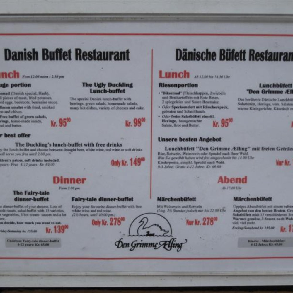 Den Grimme Ælling - Menu - Danish Near Me - Odense, 83