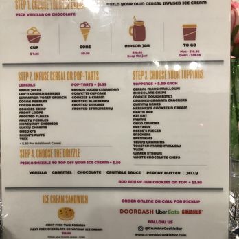 Crush Cookie Bar - Ice Cream & Frozen Yogurt Near Me - Englewood, New Jersey Crush Cookie Bar - Ice Cream & Frozen Yogurt Near Me - Englewood, New Jersey