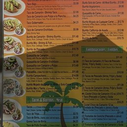 Menu as of 9/2025.