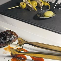 Bar RBC - Gelda, bacon wrapped dates and e bulli olive.  Order all of it. Trust me.