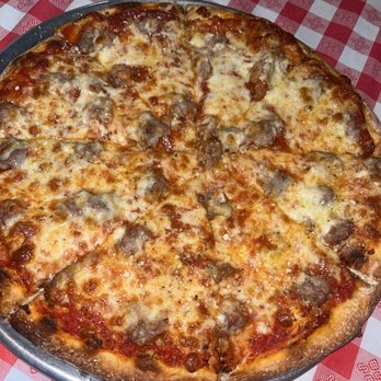 Bono's Pizzeria - Sausage Pizza- NY Crust - Pizza Near Me - Saint Louis, Missouri