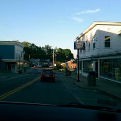 Town of Machias - The teeming metropolis of Main Street.