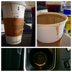 Starbucks - I literally made a picstitch about my 1837473 cup of overflowing Pikes with cream because this needs to be addressed.