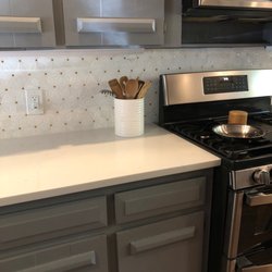 Maranatha Granite and Floors - My backsplash came out wonderful! And my quartz countertops look great with the option.
