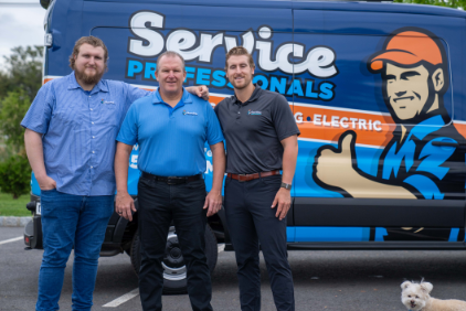 Slide of Service Professionals